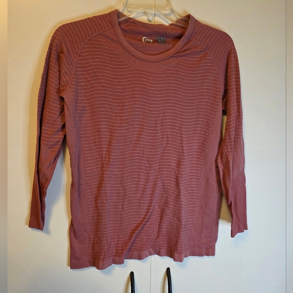 Zyia Active Tops - Zyia Active Mauve Seamless Long Sleeve Performance Top – Size Medium